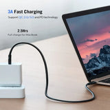 UGREEN 1.5m 60W USB Type-C Male to USB Type-C Male 2.0 PD Fast Charging Cable for MacBook iPad 2018 etc. (50998) - Ugreen India