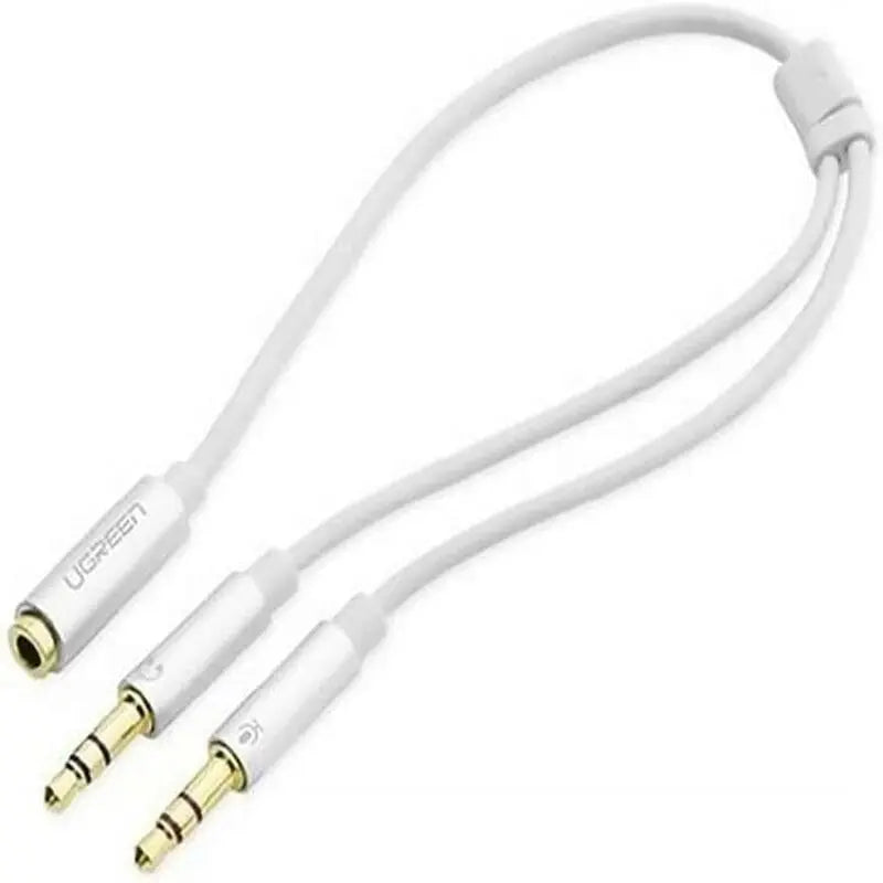 Ugreen 20Cm 3.5mm Female To 2 3.5mm Male ABS Case Audio Splitter Cable (20897) - Ugreen India