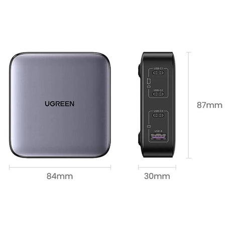 UGREEN 100W Nexode 4 Ports EU USB C Charger  With GaN II Tech Compatible with MacBook Pro Air, iPad Pro Air, Mini iPhone 14 Pro Max, 13 Galaxy S23 Ultra Plus, S22 Pixel 7 Pro. etc. (90928) - Ugreen India