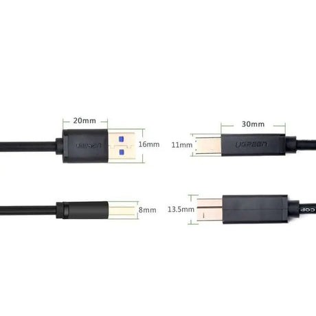 UGREEN 2m USB 3.0  A Male to B Male Printer Cable (10372) - Ugreen India