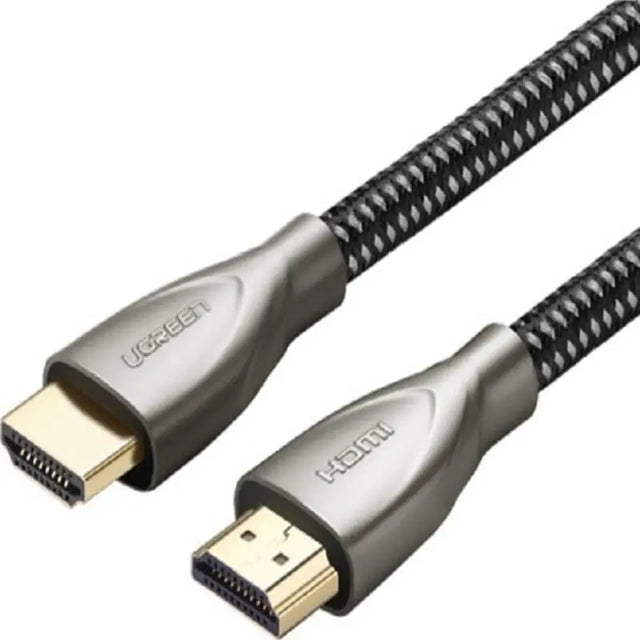 Ugreen 1.5m HDMI 2.0 Male to Male Carbon Fiber Zinc Alloy Cable Braided with chipset (50107) - Ugreen India