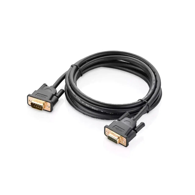 Ugreen 1.5m DB9 RS232 Male To Female Adapter Cable Connects your computer to device with RS-232 compatible (COM port) interface (20145) - Ugreen India