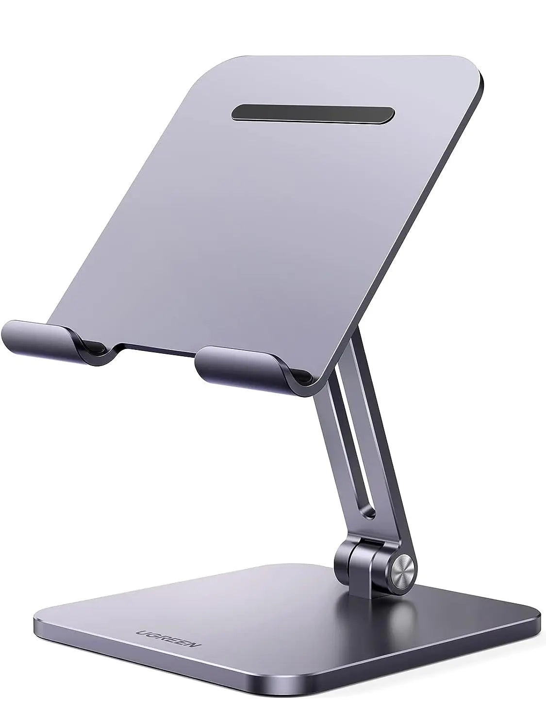 UGREEN Height Adjustable Aluminum Portable Tablet Stand Compatible with ipad pro 12.9, 9.7, 10.5, ipad air Mini 4 3 2, iPhone 12 pro max, Nintendo Switch Tabletop etc. (40393) - Ugreen India