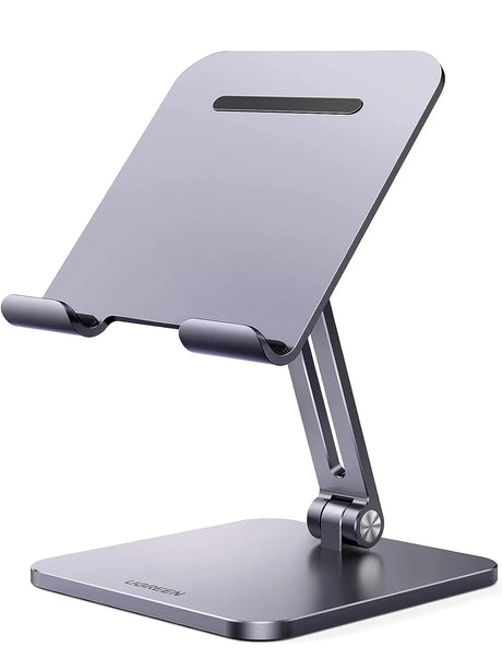 UGREEN Height Adjustable Aluminum Portable Tablet Stand Compatible with ipad pro 12.9, 9.7, 10.5, ipad air Mini 4 3 2, iPhone 12 pro max, Nintendo Switch Tabletop etc. (40393) - Ugreen India