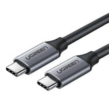 UGREEN 1.5m 60W PD USB 3.1 Gen 1 Type-C Male to Male Fast charging Cable, 5Gbps Data Transfer/Nickel Plating/Aluminum Shell - (50751) - Ugreen India