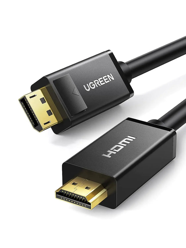 UGREEN 2m 4K UHD DisplayPort Male to HDMI Male Uni-Directional Cable Video Display Cord For HDTV, Monitor, Projector, Computer etc.(10202) - Ugreen India