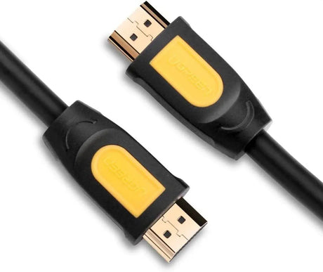 Ugreen  3m HDMI 1.4  Male To Male Round Cable - Yellow/Black (10130) - Ugreen India