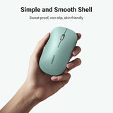 UGREEN 2.4G Silent Wireless Computer Optical Mouse With USB Receiver, 4000 DPI for PC, Laptop, Computer, Chromebook, MacBook - Green (90374) - Ugreen India