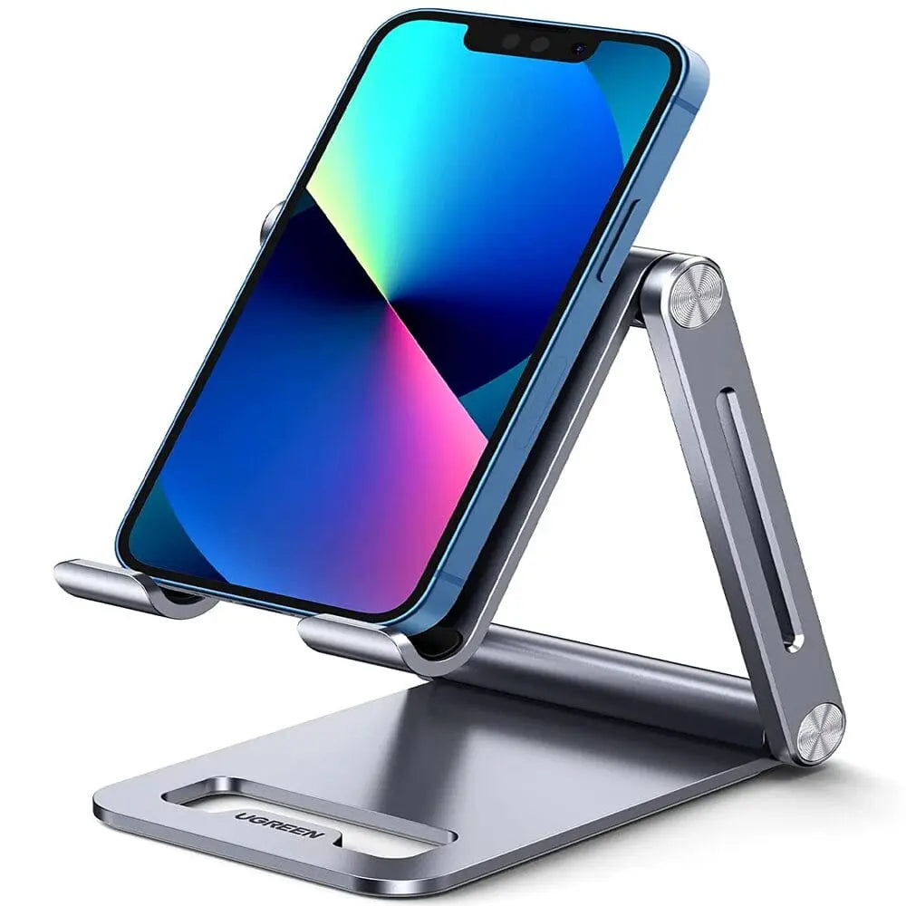 UGREEN Height Adjustable Tabletop Cell Phone Stand Holder With Aluminum Case (80708) - Ugreen India