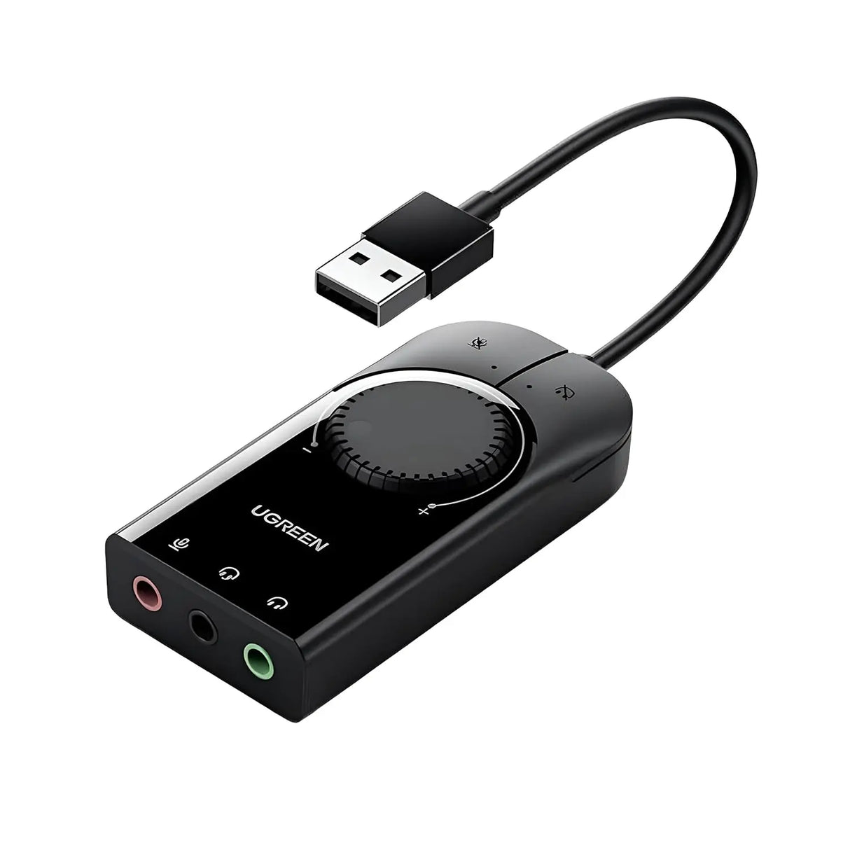 Ugreen USB Audio Adapter External Stereo Sound Card 3.5mm Headphone Mic (40964) - Ugreen India