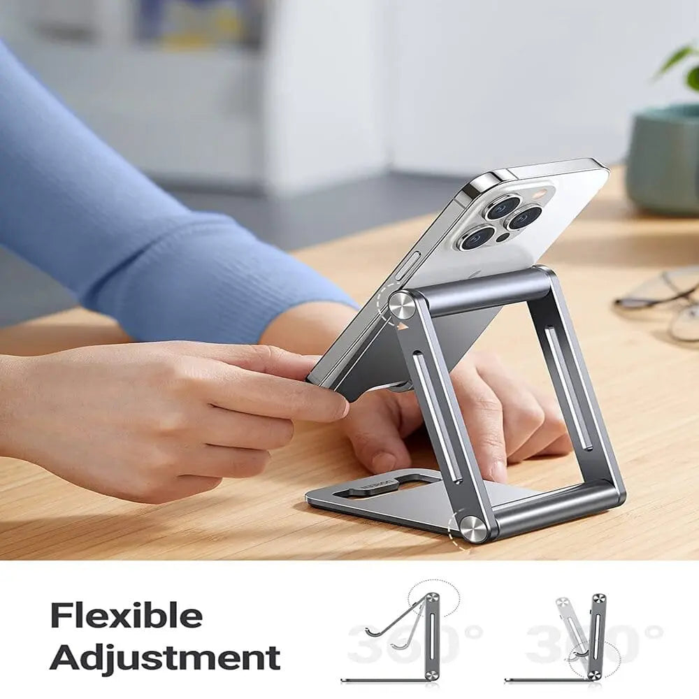 UGREEN Height Adjustable Tabletop Cell Phone Stand Holder With Aluminum Case (80708) - Ugreen India