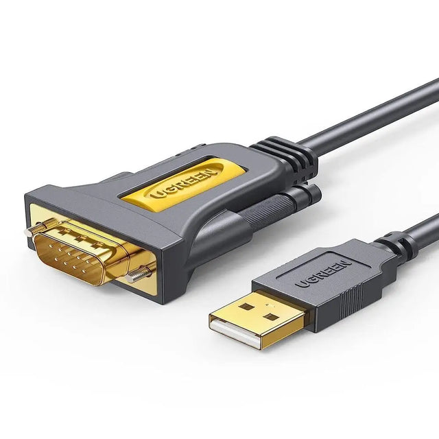 UGREEN 2m USB 2.0 A Male to RS232 DB9  Male Serial Adapter Cable with PL2303 Chipset to Connect a RS-232 serial device as a modem to a USB port on your computer (20222) - Ugreen India