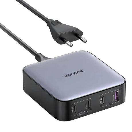 UGREEN 100W Nexode 4 Ports EU USB C Charger  With GaN II Tech Compatible with MacBook Pro Air, iPad Pro Air, Mini iPhone 14 Pro Max, 13 Galaxy S23 Ultra Plus, S22 Pixel 7 Pro. etc. (90928) - Ugreen India