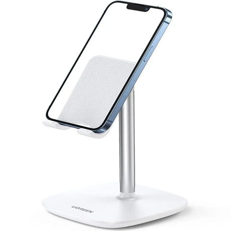 UGREEN Metal 5°~45° Multi-Angle Height Adjustable Desk Phone Holder Compatible for All 4.0"-7.9" iPad Mini 5 4 3 2, iPhone 11 Pro X XR 8 7 6 5, Galaxy S10 S9 S8, Huawei P20 P8, etc - Silver (60343) - Ugreen India