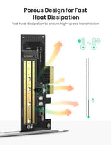 UGREEN M.2 NVME to PCI Express 3.0 x4 Adapter Card, Support M Key Solid State Drive Type 2280 2260 2242 2230 Converter to Desktop PCI Express (70503) - Ugreen India