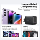 Ugreen 65W 4-Port 3CIA (EU) GaN Charger For Macbook Pro Air, Ipad, Iphone 12 Pro 11 Pro Max Xr Xs Se, Galaxy S20/S10/Note 20, Pixel, Nintendo Switch, Pc etc. (70774) - Ugreen India Ugreen 65W 4-Port 3CIA (EU) GaN Charger For Macbook Pro Air, Ipad, Iphone 12 Pro 11 Pro Max Xr Xs Se, Galaxy S20/S10/Note 20, Pixel, Nintendo Switch, Pc etc. (70774)