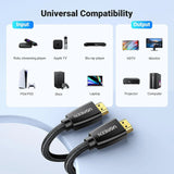 UGREEN 10m 4K@60Hz Braided HDMI 2.0 Male To Male Round Cable With Ethernet 18Gbps 3D Compatible with UHD TV Monitor Computer Xbox 360 PS5 PS4 Blu-ray and More - Gold (40414) - Ugreen India