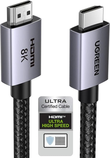 UGREEN 5M HDMI 2.1 Cable 8K 60Hz 4K 240Hz 165Hz 144Hz 120Hz 48Gbit/s High Speed UHD eARC HDR 10+ HDCP Dolby Vision VRR Compatible(35376) - Ugreen India UGREEN 5M HDMI 2.1 Cable 8K 60Hz 4K 240Hz 165Hz 144Hz 120Hz 48Gbit/s High Speed UHD eARC HDR 10+ HDCP Dolby Vision VRR Compatible(35376)