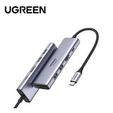 Ugreen 6 In 1 Usb C Multifunctional Adapter, USB-C TO HDMI+2*USB-A 3.2+2*USB 3.2 C+PD Power (35999)