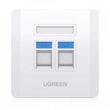 UGreen Dual Port Wall Plate (80182) - Ugreen India