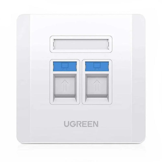 UGreen Dual Port Wall Plate (80182) - Ugreen India