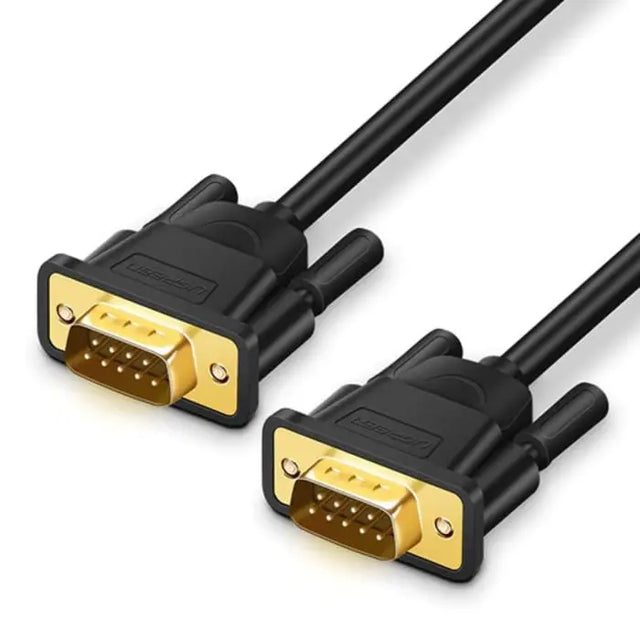 Ugreen 1.5m DB9 RS232 Male To Male Adapter Cable Connects your computer to device with RS-232 compatible (COM port) interface (20153) - Ugreen India