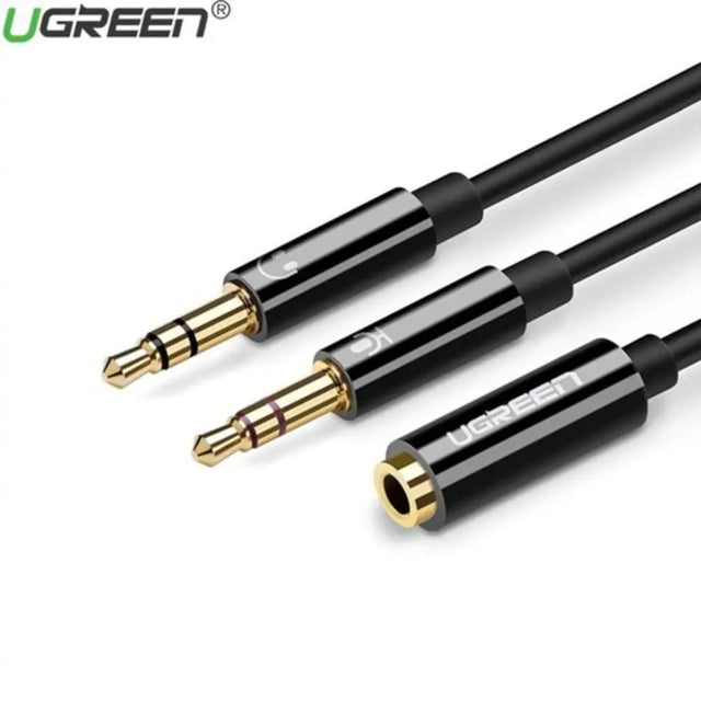 Ugreen 20Cm 3.5mm Female To 2 3.5mm Male ABS Case Audio Splitter Cable (20898) - Ugreen India