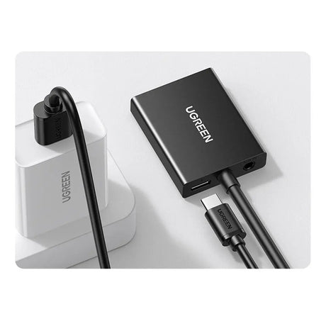 UGREEN VGA Male to HDMI Female Converter Adapter, 1080P@60Hz (Not Reverse Direction) Video Audio Sync, Power Supply USB-C Cable(1m) & 3.5mm Audio Cable, 1m (50945) - Ugreen India