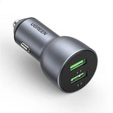 UGREEN 36W Dual USB Car Charger, Cigarette Lighter Adapter Compatible with iPhone 14/13/12/11/SE/XR/X/XS, Galaxy S22/S21/S20/S10/Note 20, Pixel 5/4/3 etc. (10144) - Ugreen India