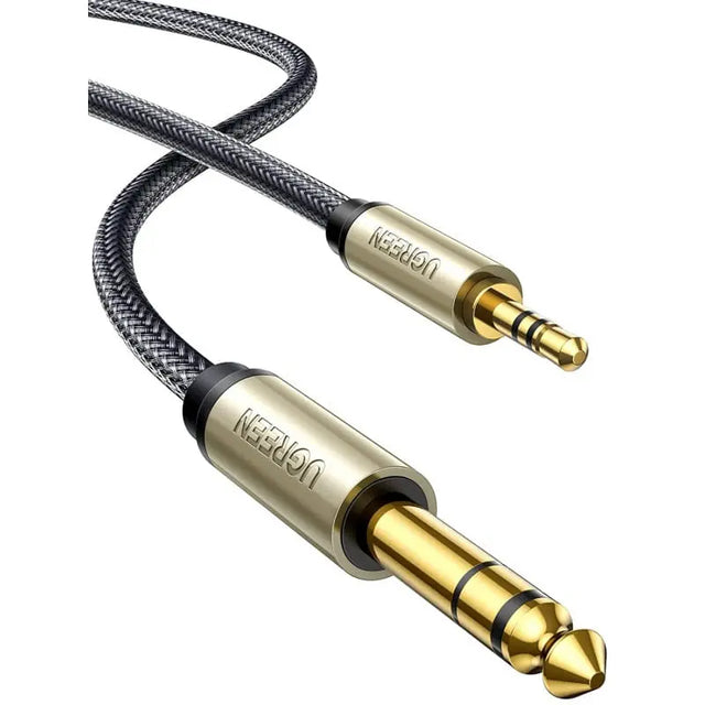 UGREEN, 3.5mm TO 6.35mm MALE CABLE OD 4. 5 (1M) 24K 15U CONNECT INSTRUMENTS and AUDIO EQUIPMENT Digital/ Analogue Signals( 10625) - Ugreen India