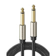 Ugreen 3m 6.35mm Mono Male To Male Stereo Auxillary Audio Cable Braided Zinc Alloy Casing Compatible with Electric Guitar Bass Keyboard (10639) - Ugreen India