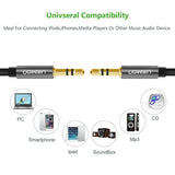 Ugreen 1m  3.5mm Male to 3.5mm Male Audio Cable 24k Gold-Plated With Aluminum Shell (10733) - Ugreen India