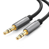 Ugreen 1m  3.5mm Male to 3.5mm Male Audio Cable 24k Gold-Plated With Aluminum Shell (10733) - Ugreen India