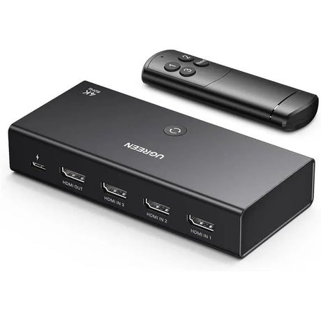 UGREEN 3 In 1 Out 4K@60Hz HDMI Switch With Remote Supports 3D HDR Dolby Atmos HDCP2.2 Compatible with PS5/4/3 Xbox Nintendo Switch Roku Apple TV Fire Stick etc (15376) - Ugreen India