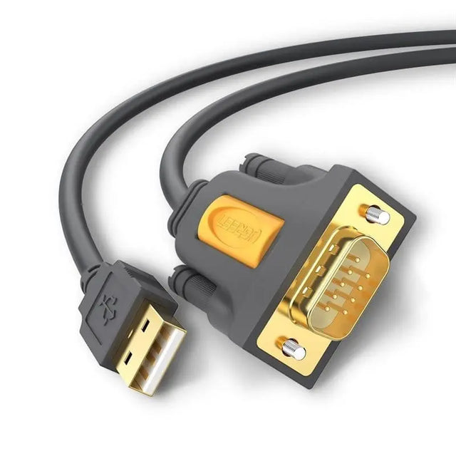 UGREEN 1m USB 2.0 A Male to RS232 DB9  Male Serial Adapter Cable with PL2303 Chipset to Connect a RS-232 serial device as a modem to a USB port on your computer (20210) - Ugreen India