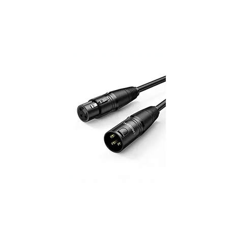 UGREEN 2M Cannon Xlr Male To Female Microphone Extension Cable For Amplifiers, Microphones, Mixer, Preamp, Speaker System Or Other Professional Recording (20710) - Ugreen India