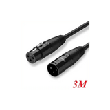 UGREEN 3M Cannon Xlr Male To Female Microphone Extension Cable For Amplifiers, Microphones, Mixer, Preamp, Speaker System Or Other Professional Recording (20711) - Ugreen India