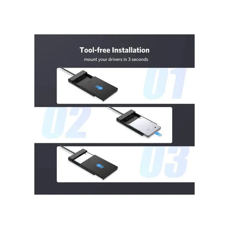 UGREEN 2.5 Inch External Hard Drive Enclosure With Built-in 0.5m USB 3.0 A Cable SATA HDD Caddy, 5Gbps UASP Supported SSD Reader, Compatible with WD EVO Seagate Toshiba Crucial Kingston etc. (30847) - Ugreen India