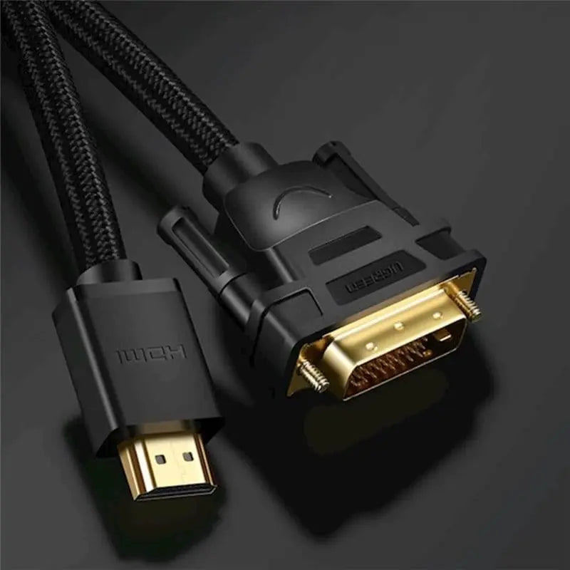 UGREEN 1.5M Hdmi To DVI 24+1 Cable With Braided Support 1080P Resolution (50750) - Ugreen India