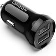 UGREEN 24W 4.8A- 12V Dual USB Mini Car Charger, Cigarette Lighter Adapter Compatible with iPhone 14/13/12/11/X/iPad Pro/Air/Mini, Galaxy S22/S21/S10/Note 20, Pixel 5/5a/4 etc. (50875) - Ugreen India