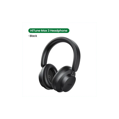 UGREEN  HiTune Max 3 Hybrid Active Noise Cancelling Wireless Bluetooth Over-Ear Headphone With Transparency Mode, 3D Spatial Audio, 40mm Composite Driver Unit, 60H Playtime, Auto Detection (90422) - Ugreen India