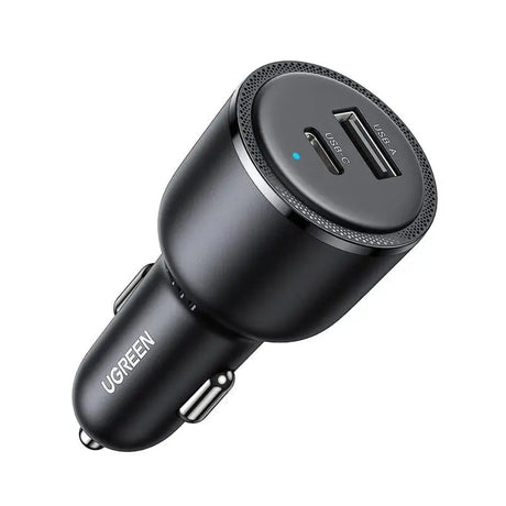 UGREEN 63W Usb C + Usb A Dual Usb Car Charger, PPS 45W Super Fast Charging 2.0 + 18W QC Type C Car Charger For Galaxy S23/S22/S21/S20/Note 20 Series, iPhone 14/13/12/iPad/MacBook etc. (90645) - Ugreen India